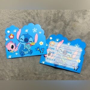 Stitch Themed Party Invitation Cards